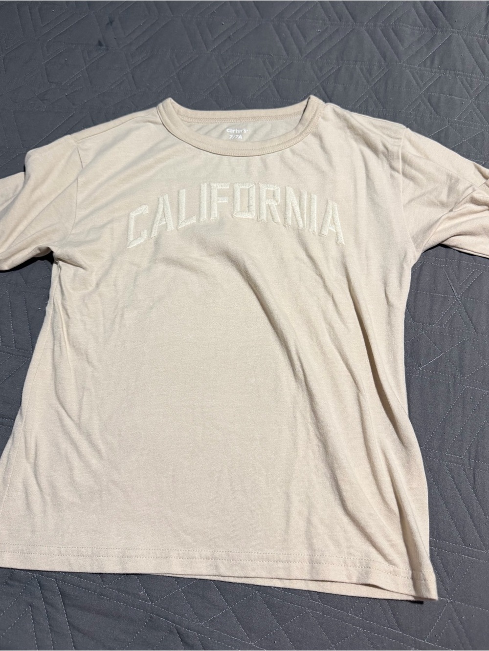 Carter's Cream California Graphic Short Sleeve Tee